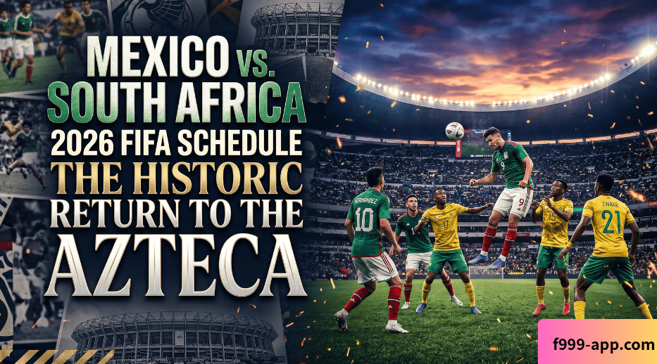 Mexico vs. South Africa 2026 FIFA Schedule : The Historic Return to the Azteca